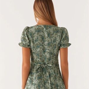 Peppermayo Green Floral Dress